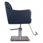 SHR Germany Height-adjustable styling chair made of high-quality black imitation leather