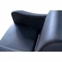 SHR Germany Höhenverstellbarer Stylingstuhl aus hochwertigem schwarzem Kunstleder