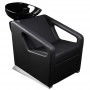 SHR Germany Hairdressing wash chair with reverse wash basin Armrests imitation leather black