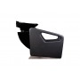 SHR Germany Hairdressing wash chair with reverse wash basin Armrests imitation leather black