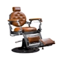 Barber chair / men's hairdressing chair in an elegant retro look