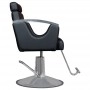 SHR Germany styling chair in black faux leather with round base