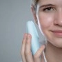 Elektrische Gesichtsreinigungs und Massagebürste blau