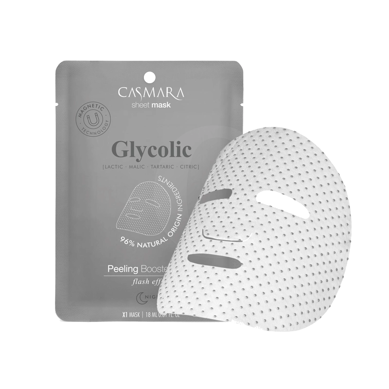 Casmara Peeling Booster Mask Glycolic / Tuchmaske mit Glykolsäure 18 ml