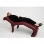 SHR Germany eggplant colored cosmetic couch / imitation leather