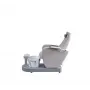 Pedicure chair in white with integrated footbath 30° adjustable