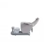SHR Germany pedicure chair in cream with integrated foot bath 30 ° adjustable