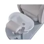 Pedicure chair in white with integrated footbath 30° adjustable