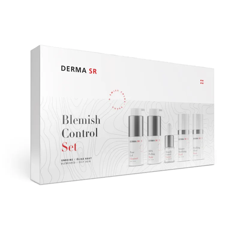 Swiss Color Derma SR Blemish Control Set / Hautpflege Set für unreine Haut 5tlg