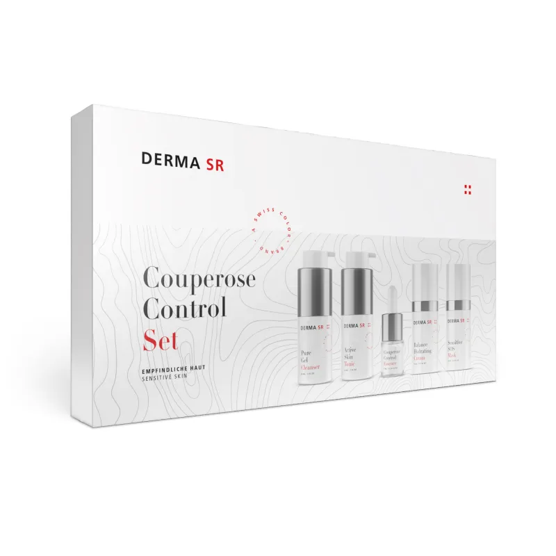 Swiss Color Derma SR Couperose Control Set / Hautpflege Set für Couperose 5tlg