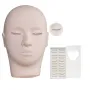 3D silicone practice head plus 11 pairs of practice eyelashes