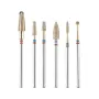 IQ Nails Duo-Bits Golden Line Nail Burr Attachment Set 6 pieces