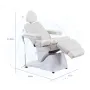 Electric cosmetic couch white model 3878 / 5 motors