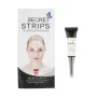 Secret Strips Hydrogel Pads for Forehead / Anti-Frown Line Strips incl. Hyaluron Serum 8 ml