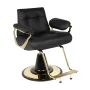 Barber chair black and gold