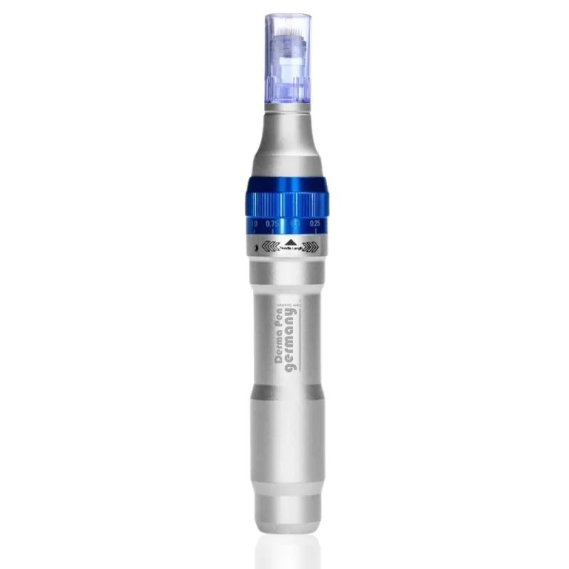 Microneedling DermaPen blau / silber