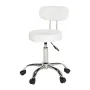 Height-adjustable swivel chair with backrest