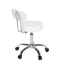 Height-adjustable swivel chair with backrest