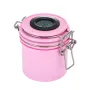 Eyelash glue container for 3 bottles with LED display Pink