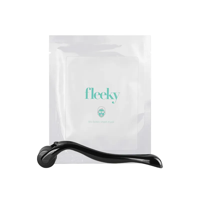 Fleeky Sheet Mask Hyaluron / Hyaluron-Tuchmaske inkl. Dermaroller