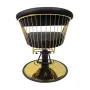 Hairdressing chair in black and gold