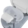 Pedicure chair in white with integrated footbath 30° adjustable