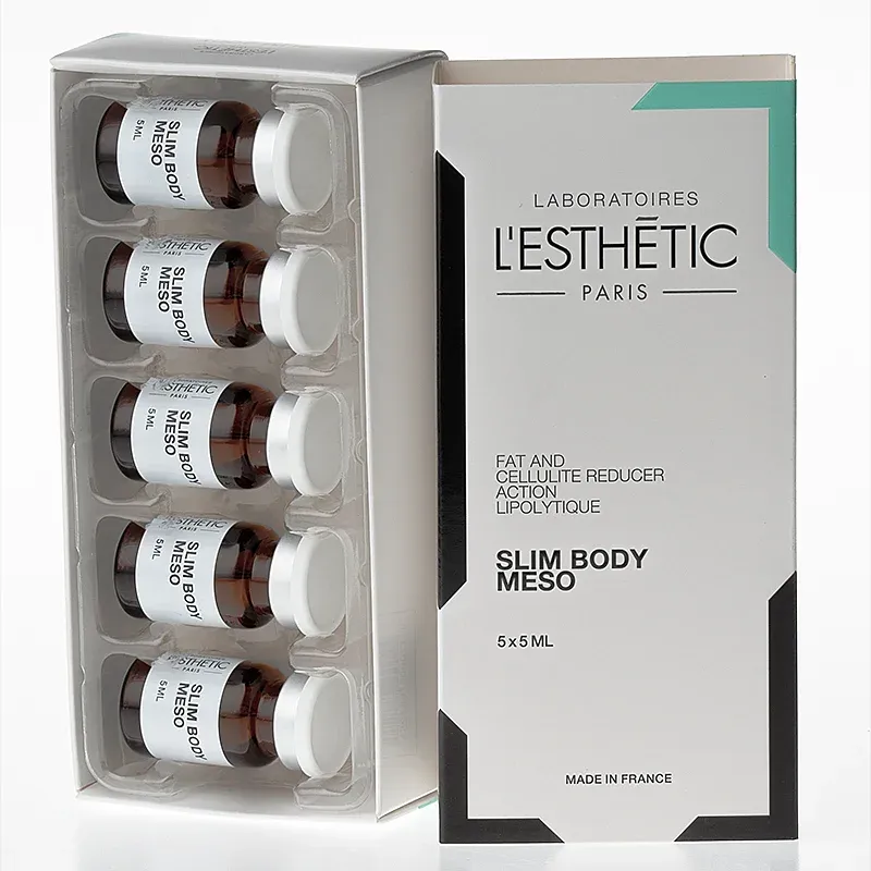 L’Esthétic Slim Body Meso / Lösung zur Fett- und Cellulitebehandlung 5 x 5 ml