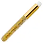 Eyelash cleaning brush glitter gold