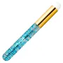 Eyelash cleaning brush glitter blue