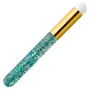 Eyelash cleaning brush glitter green