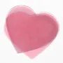 Tray for eyelash glue in heart shape pink