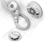 White foot bath with massage function and pull-out hand shower