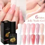 Born Pretty Trubuty Series Jelly Nude Gel 03 / Nude-Nagelgel Blütenrosa 15 ml