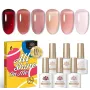 Born Pretty Wild Roses Jelly Gel Set / Gel Nail Polish Wild Roses 6x 10 ml