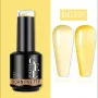 Born Pretty Jelly Nude Gel BG126 / Gel Nail Polish Yellow 15 ml