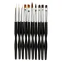 Brush set for gel nails 10 pieces