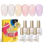 Born Pretty Jelly Glitter Gel Set / Glitter nail gel set 6 x 10 ml