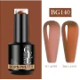 Born Pretty Jelly Nude Gel BG140 / Gel Nail Polish Chestnut Brown 15 ml