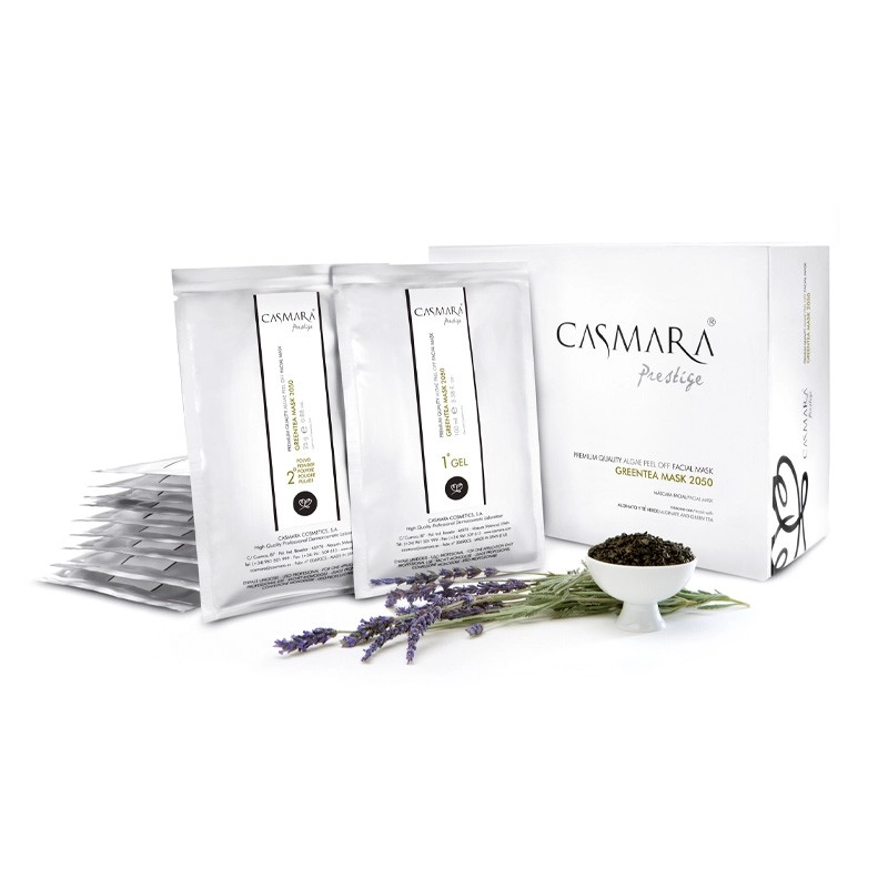 Casmara Greentea Mask 2050 / revitalisierende Anti-Stress Maske 10er Pack