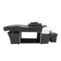 Hairdressing washbasin black with white ceramic washbasin