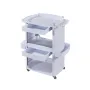 Cosmetic trolley with integrated tool holder and 2 drawers