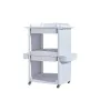 Cosmetic trolley with integrated tool holder and 2 drawers