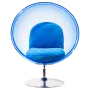 Tooth whitening ice chair made of blue acrylic