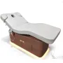 Electric cosmetic couch brown 4-motor with heating function and LED lighting