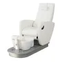 Pedicure chair with integrated footbath White