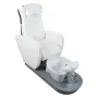 Pedicure chair with 2 motors, vibromassage, light and integrated footbath White