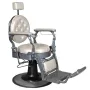 Barber Chair / Herrenfrisierstuhl im edlen Retrolook Grau