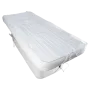 Heating blanket for cosmetic and massage tables made of polyester 195 x 75 cm White