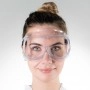 Safety goggles with full face shield and valve