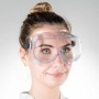 Safety goggles with full face shield and valve